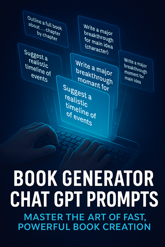BOOK GENERATOR CHAT GPT PROMPTS!